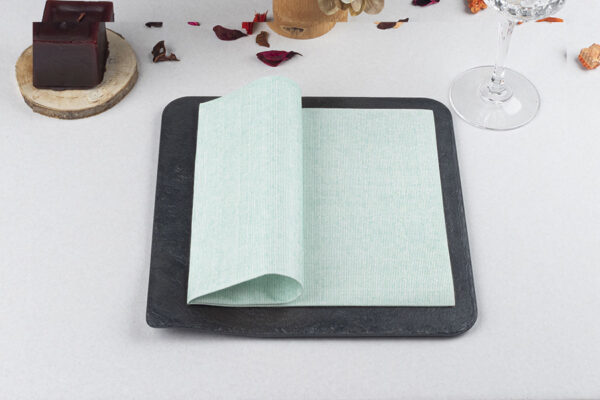 505003 Agua Marina SERVILLETA 40X40 LUX   COLORES PLEGADO ¼